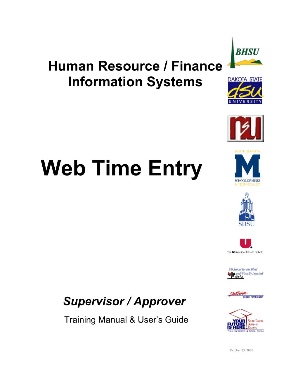 Banner Web Time Entry for Approvers