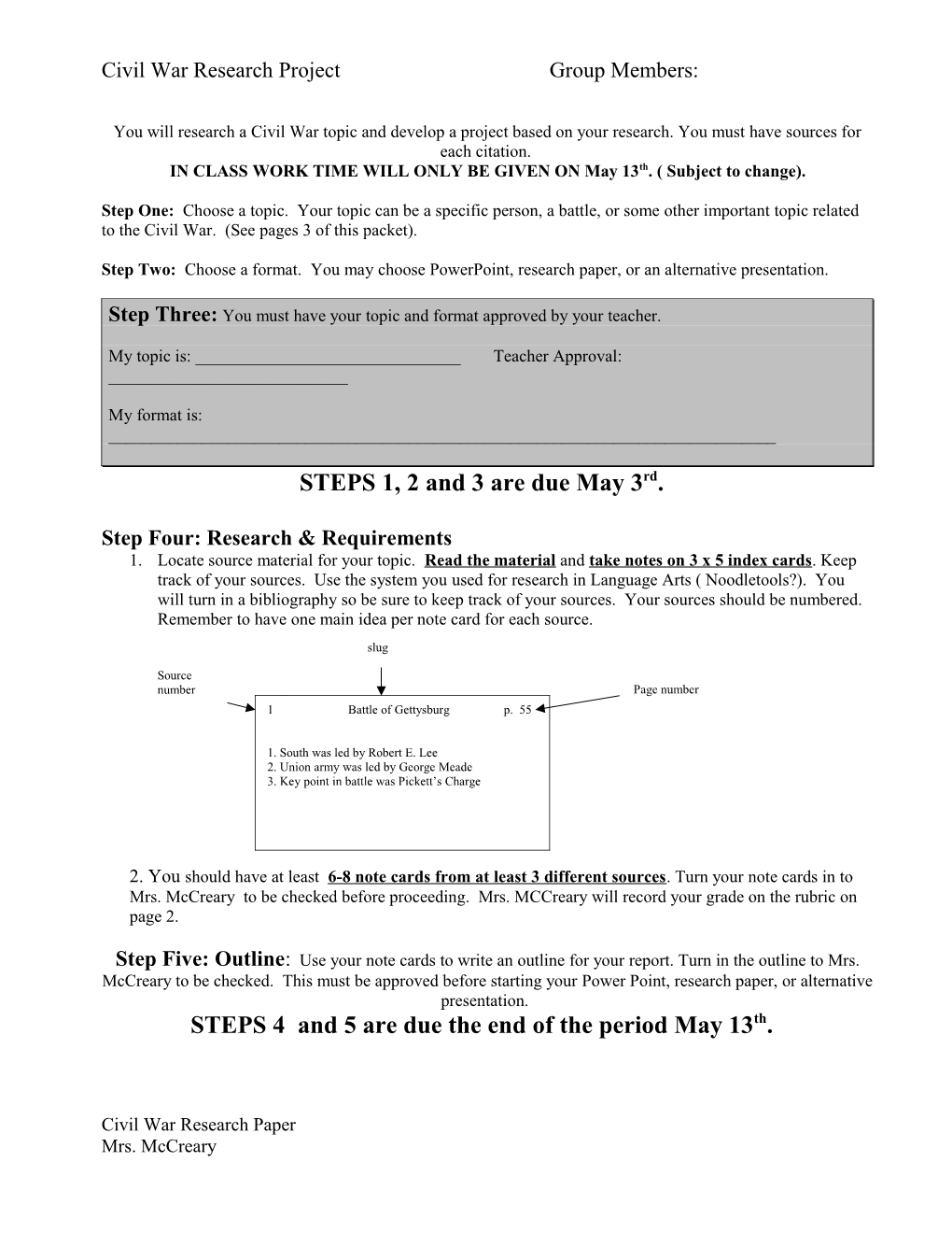 World War II Research Project