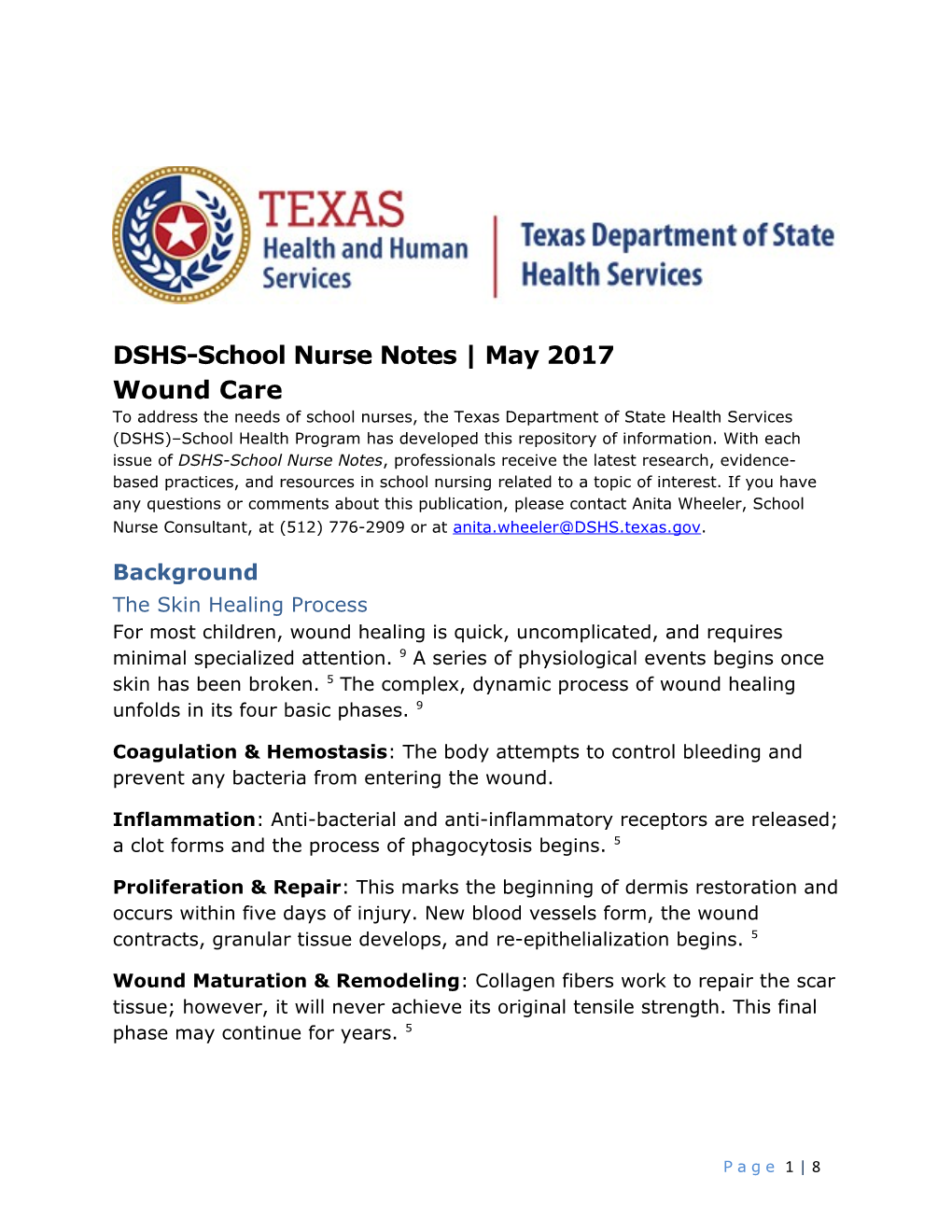 DSHS-School Nurse Notes May 2017