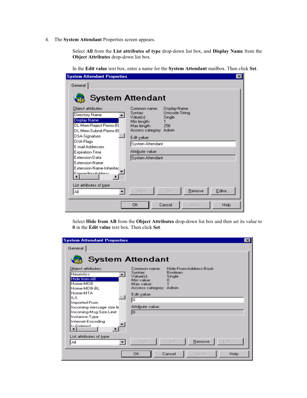 Enabling Public Folder Scanning/Configuring System Attendant Profile