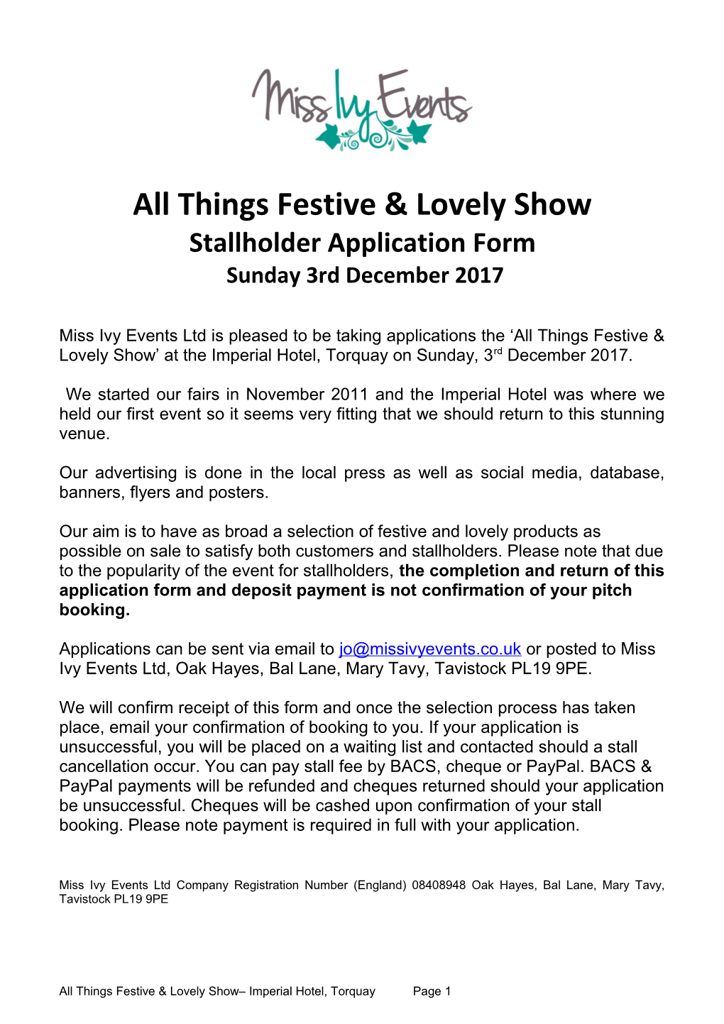 All Things Festive & Lovely Show