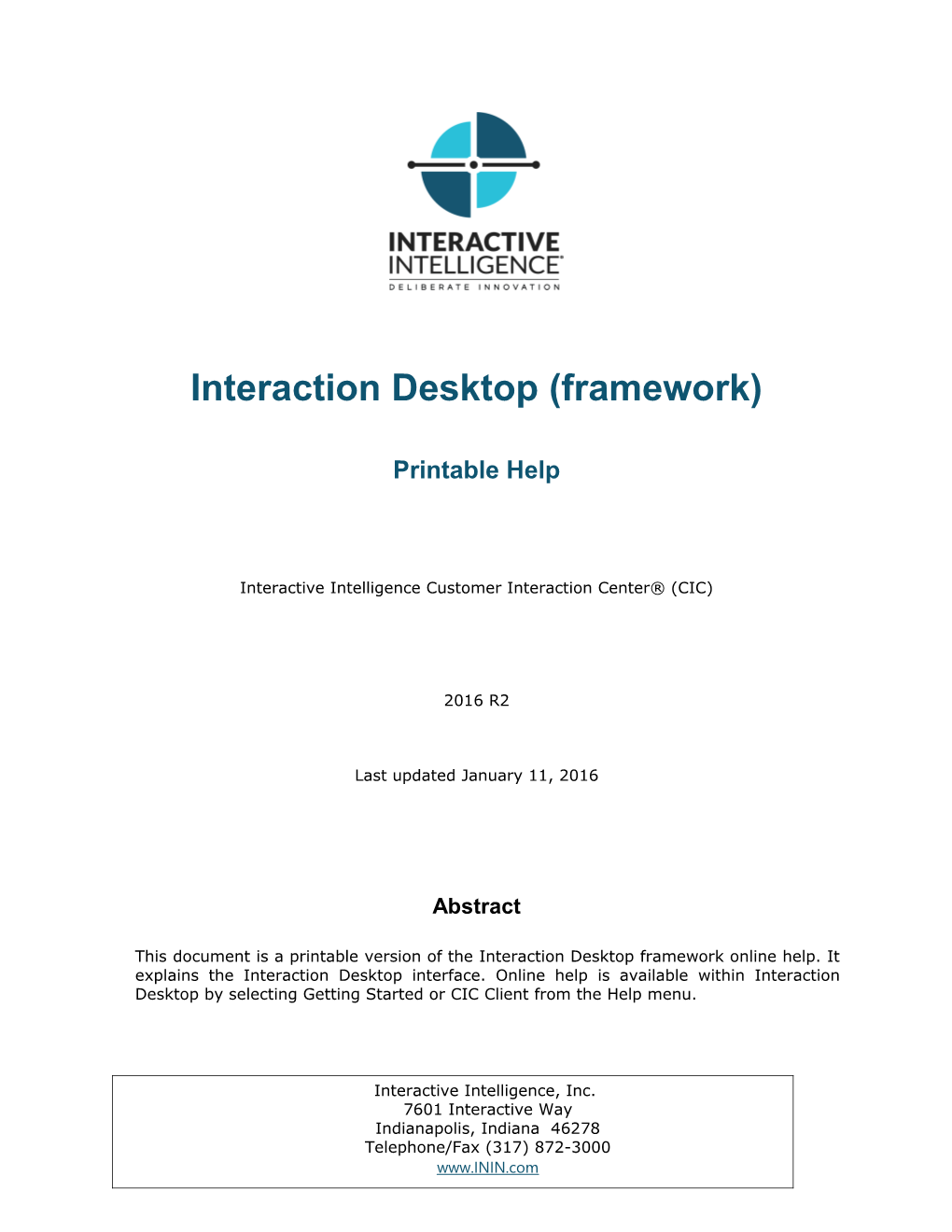 Interaction Desktop (Framework)