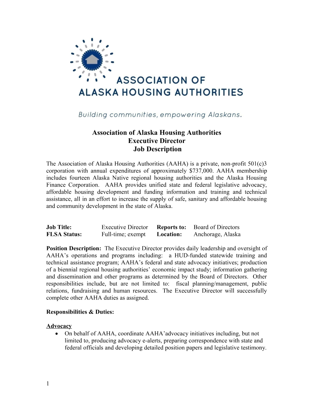 Association of Alaska Housing Authorities