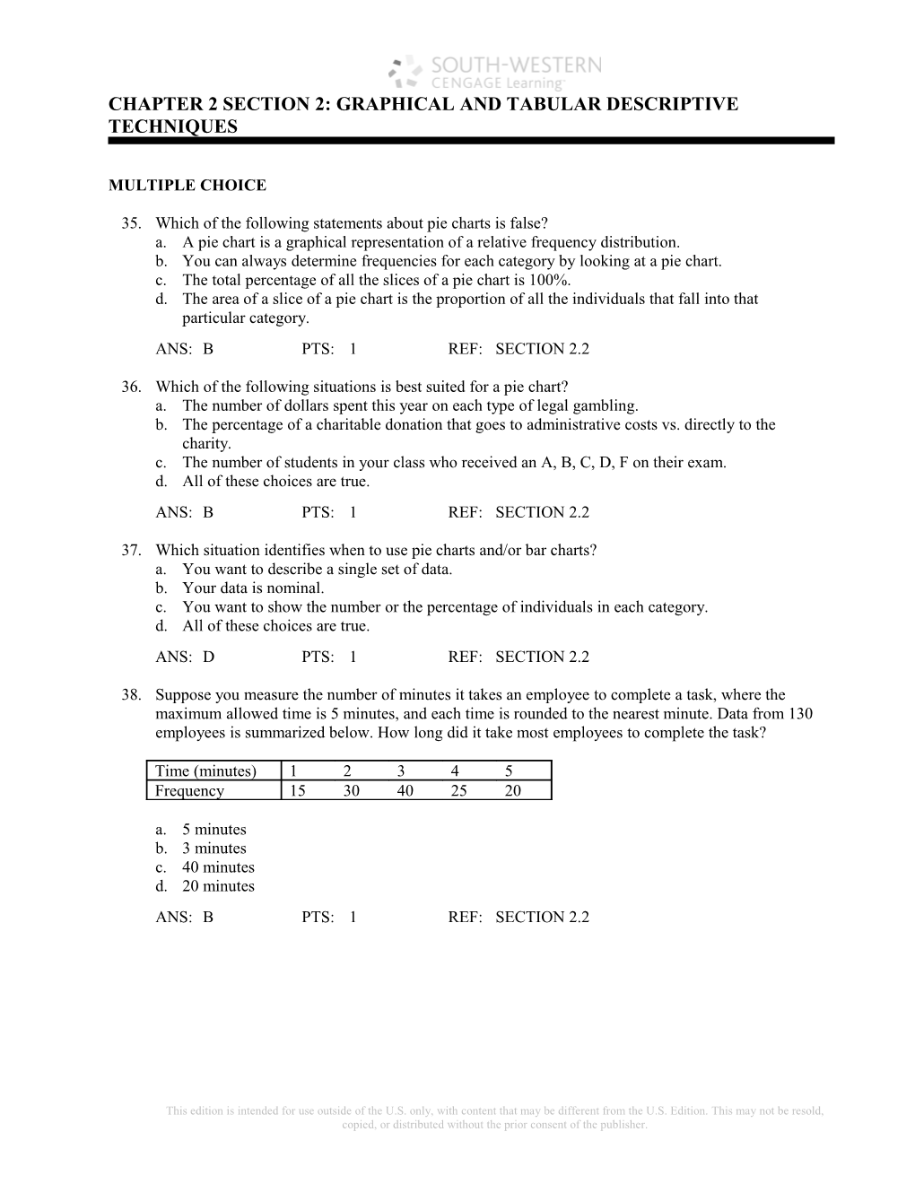 Chapter 2 Section 2: Graphical and Tabular Descriptive Techniques