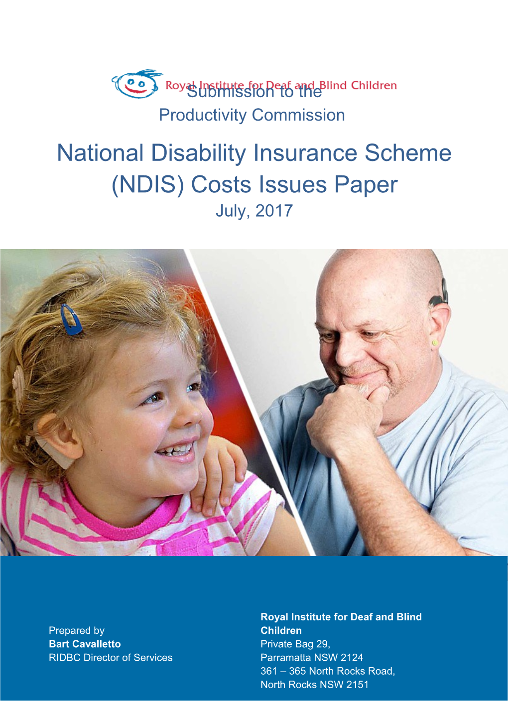 Submission PP259 - Royal Institute for Deaf and Blind Children - National Disability Insurance