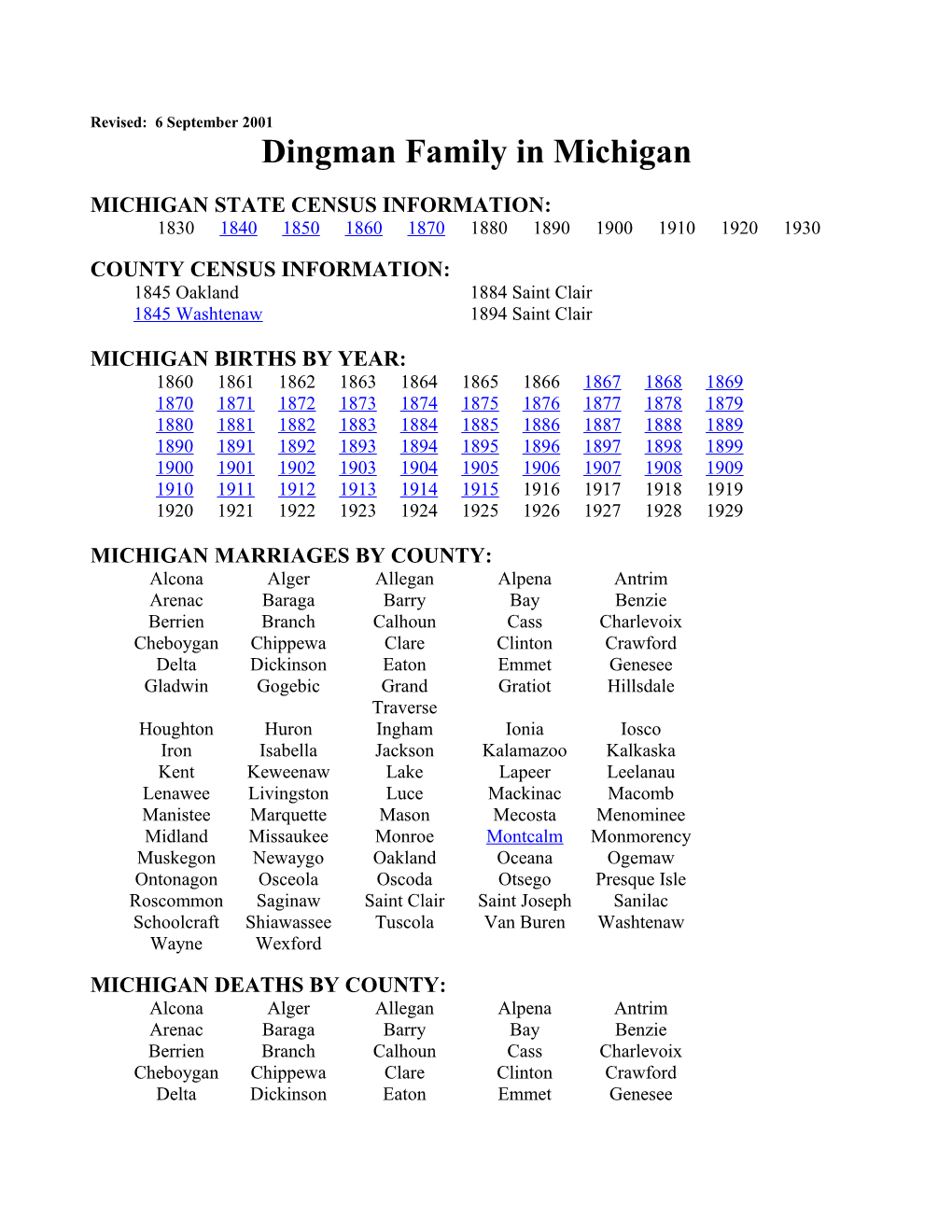 Dingman Family in Michigan