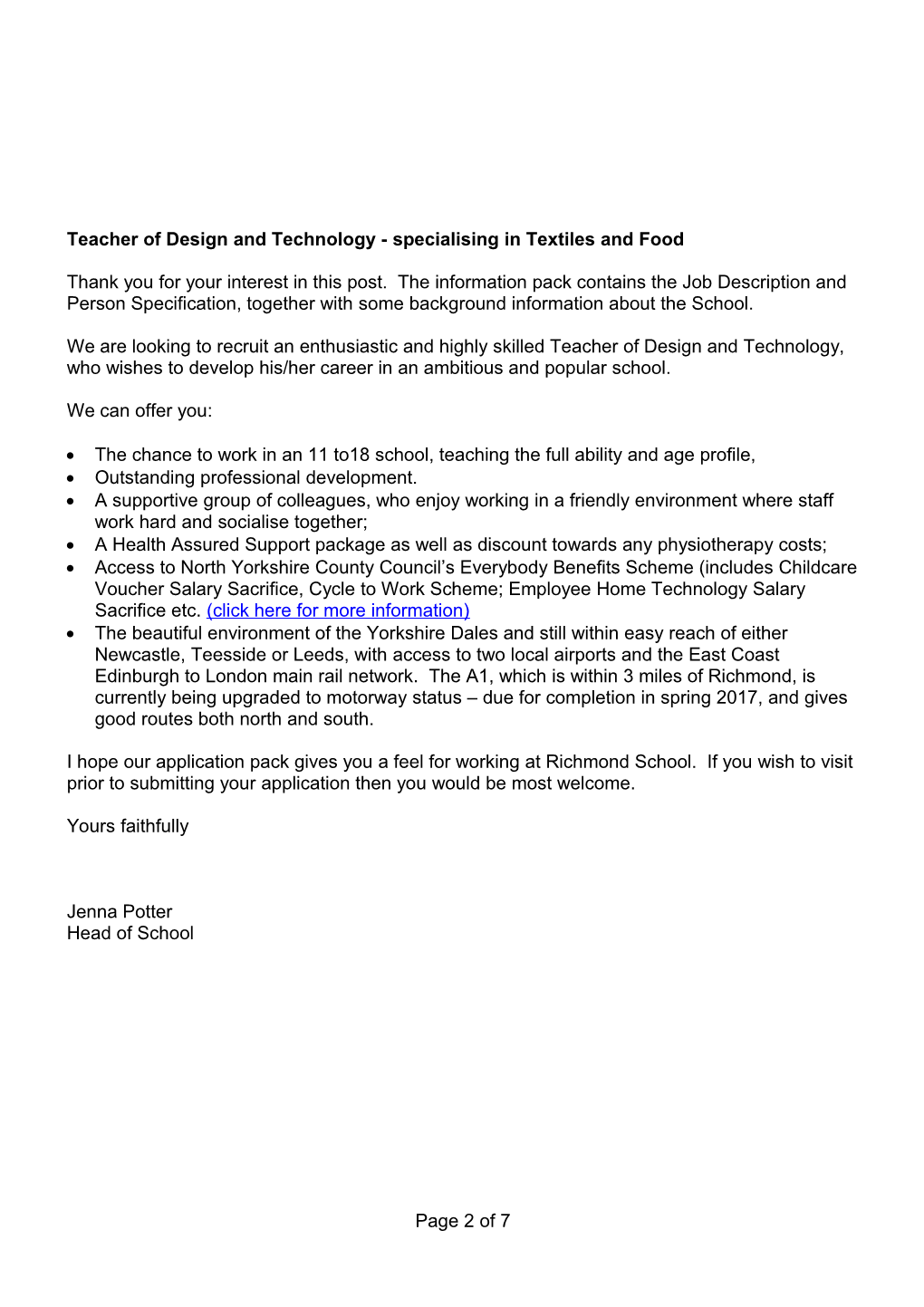 Teacher of Design and Technology Maternity Cover