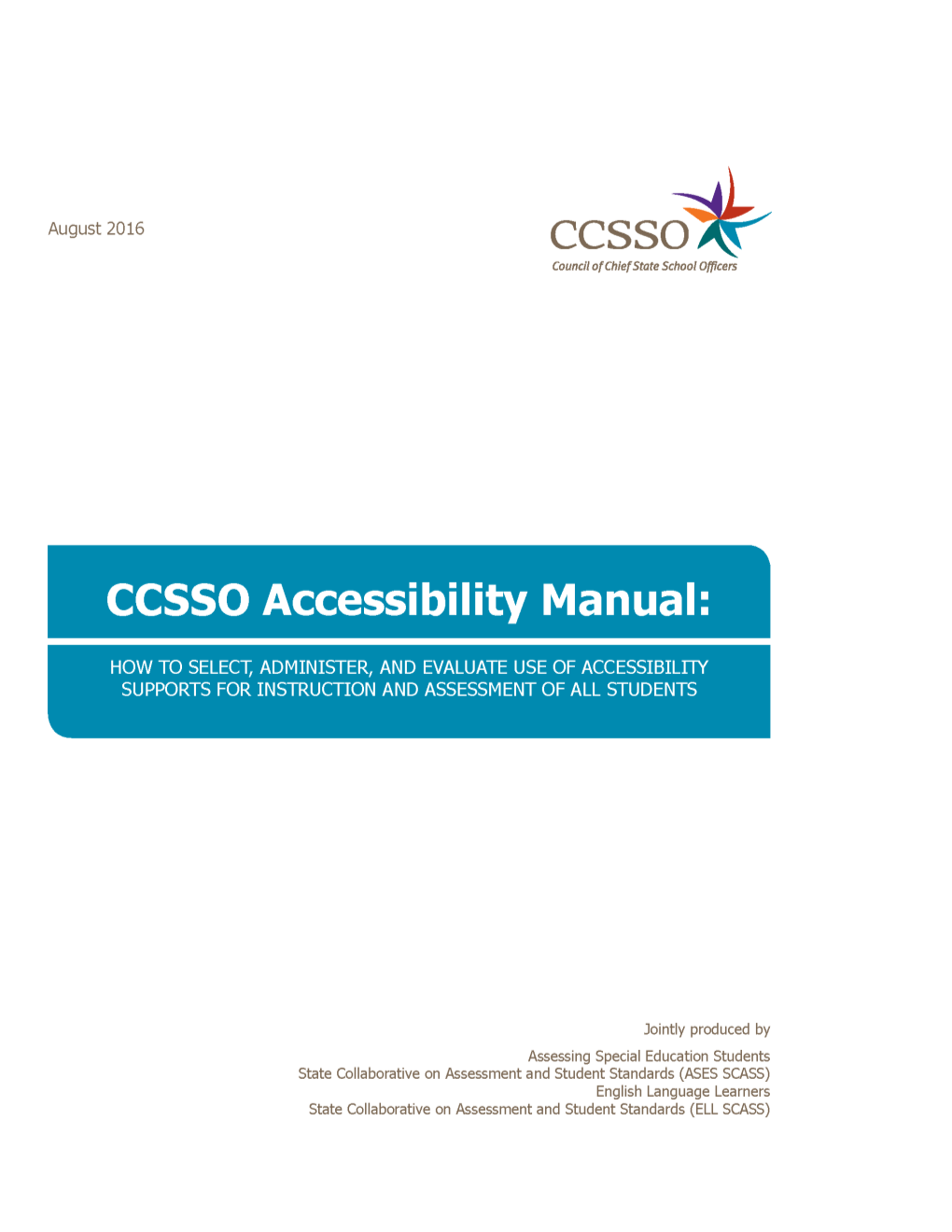 CCSSO Accessibility Manual