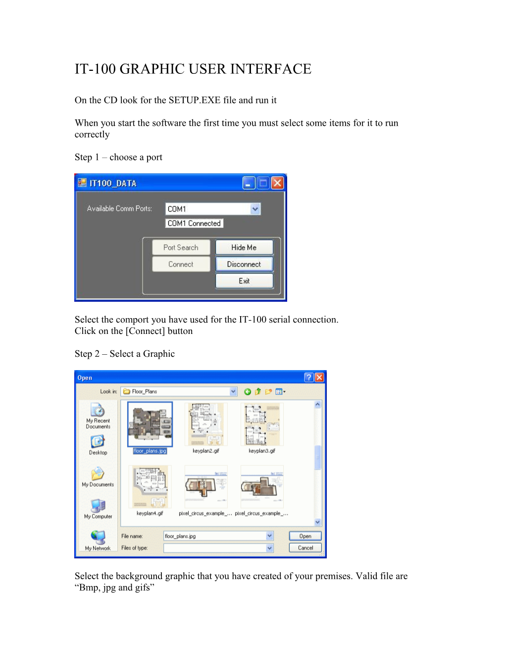 It-100 Graphic User Interface