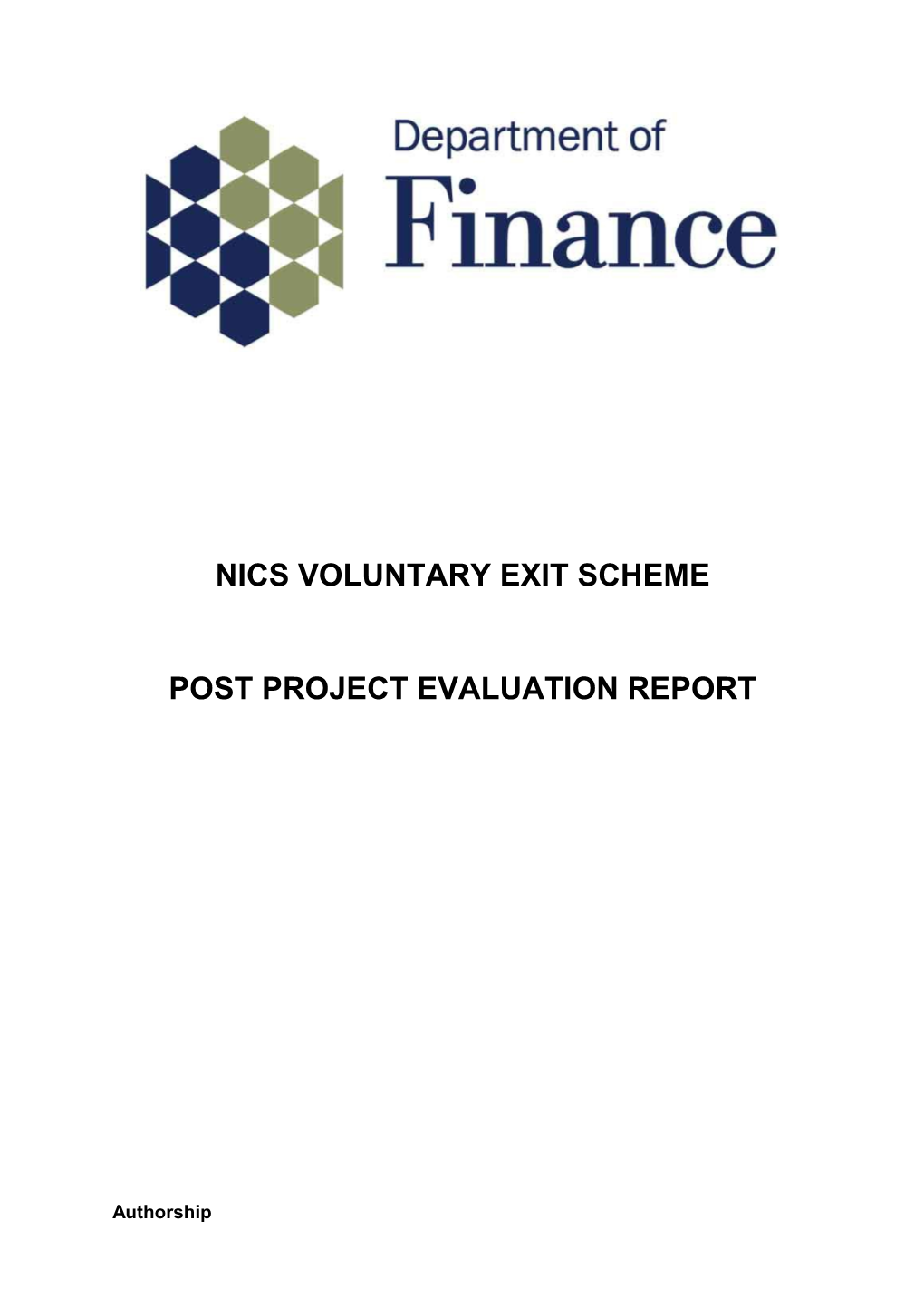 Nics Voluntary Exit Scheme