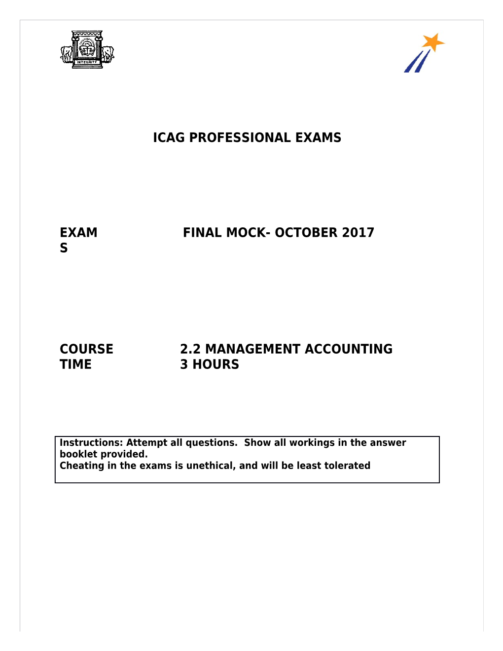 Excel Final Mock -2.2 Mgt Accounting