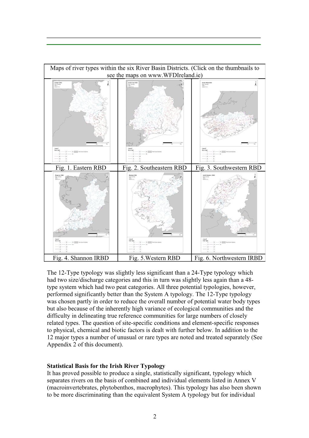 Reference Conditions for Irish Rivers Description of River Types and Communities