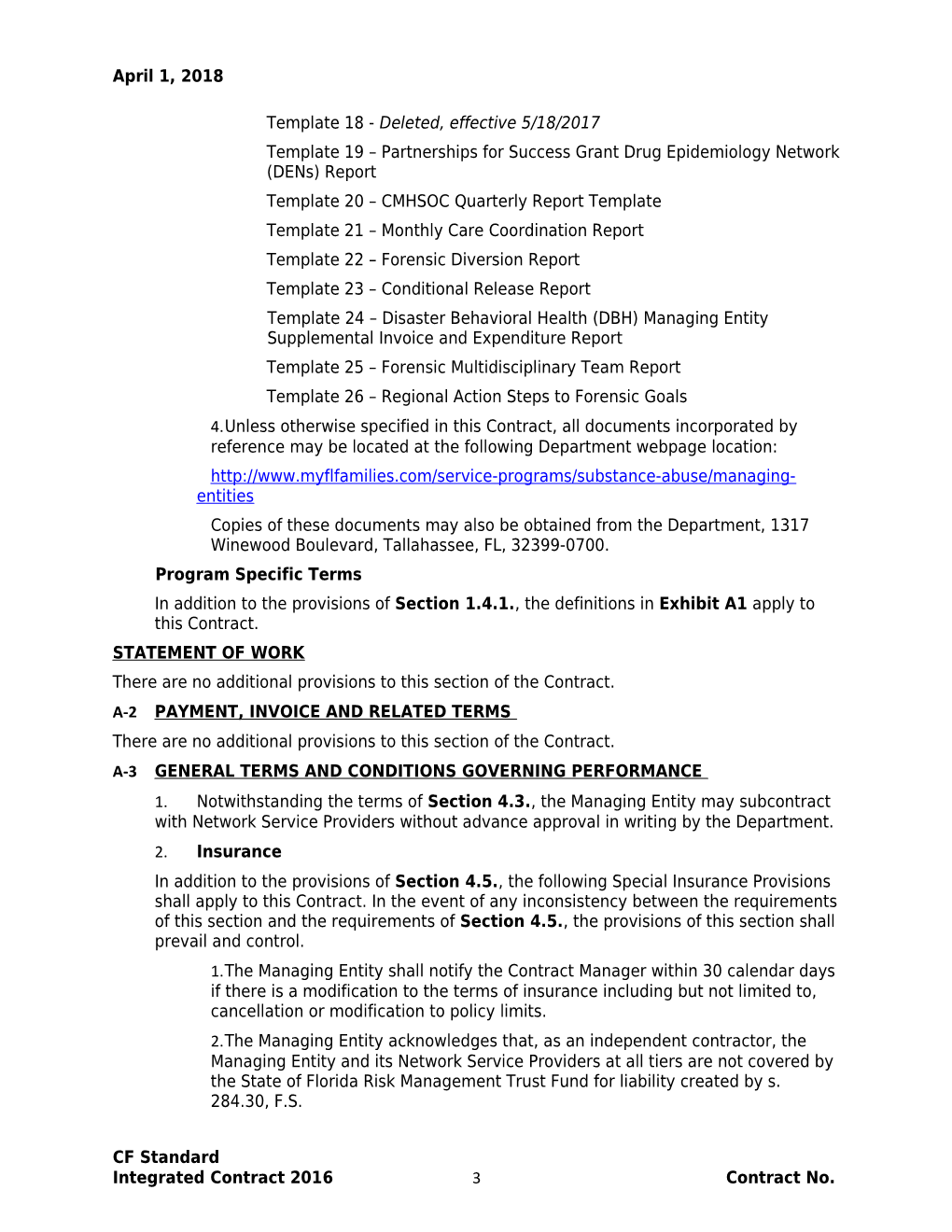 A-1Engagement, Term and Contract Document