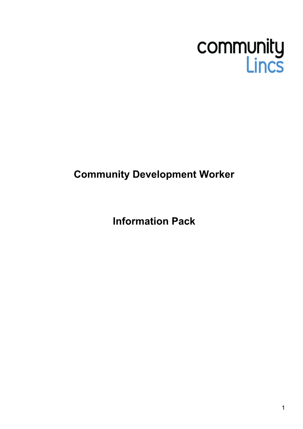 Community Development Worker