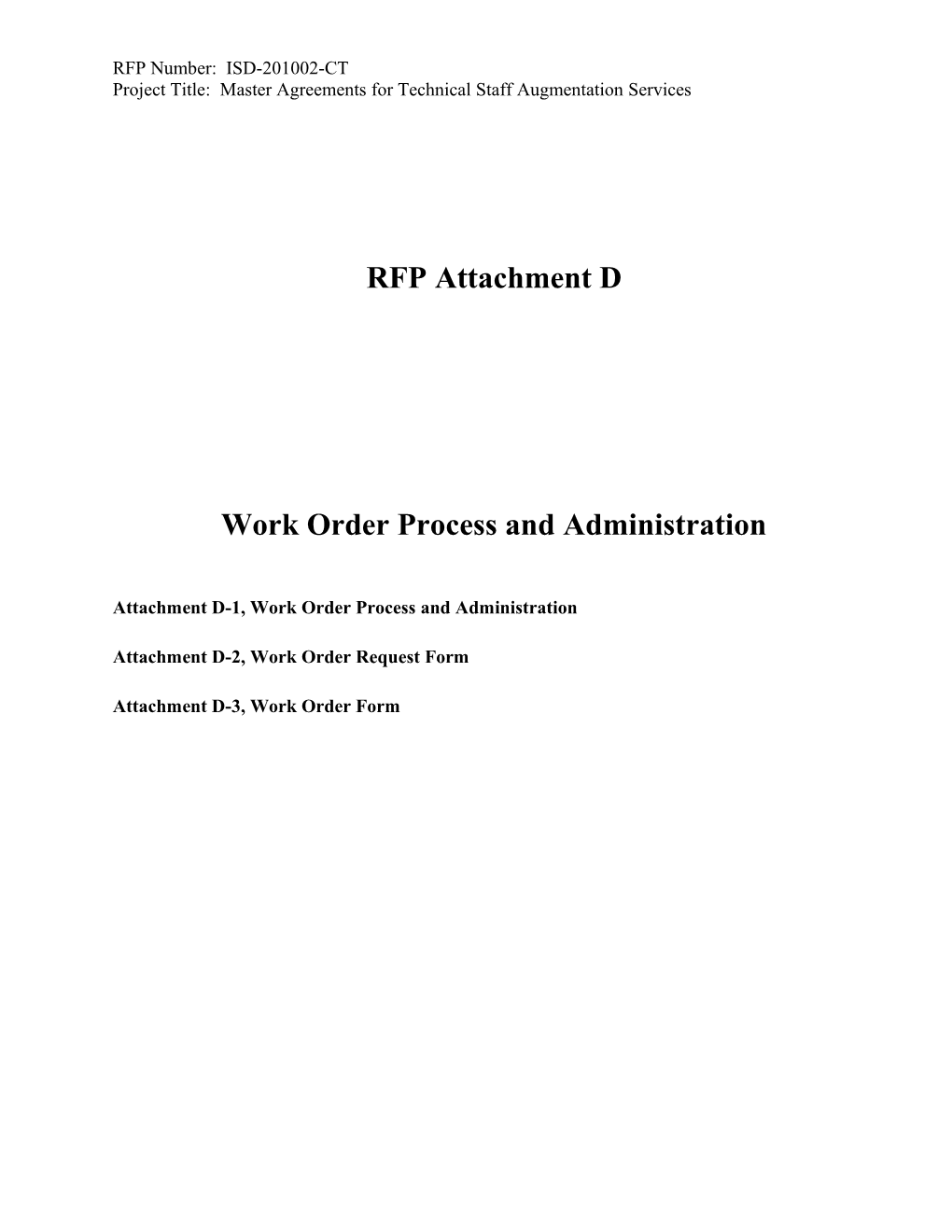 Work Order Process and Administration