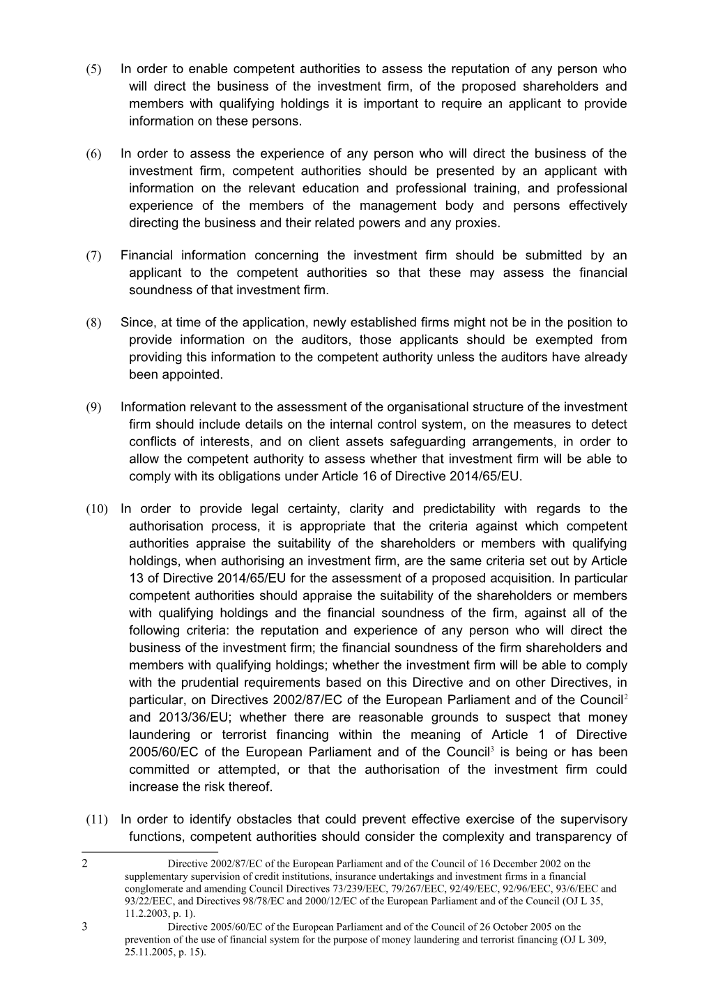 RTS 1: Draft Regulatory Technical Standards Under Article 7(4) of Mifid II