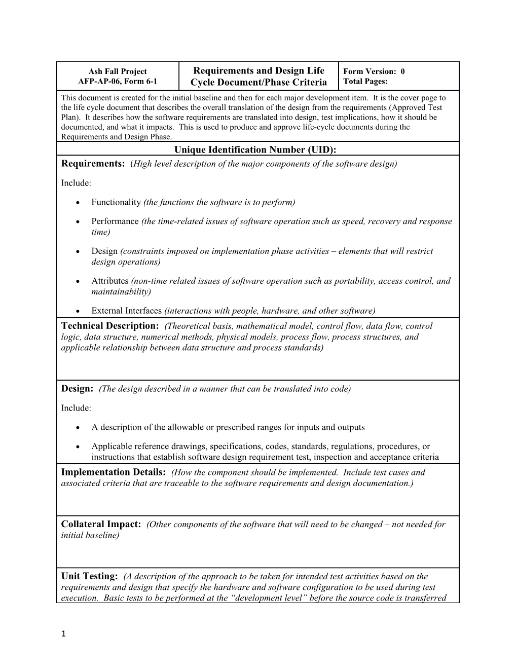 Functionality (The Functions the Software Is to Perform)