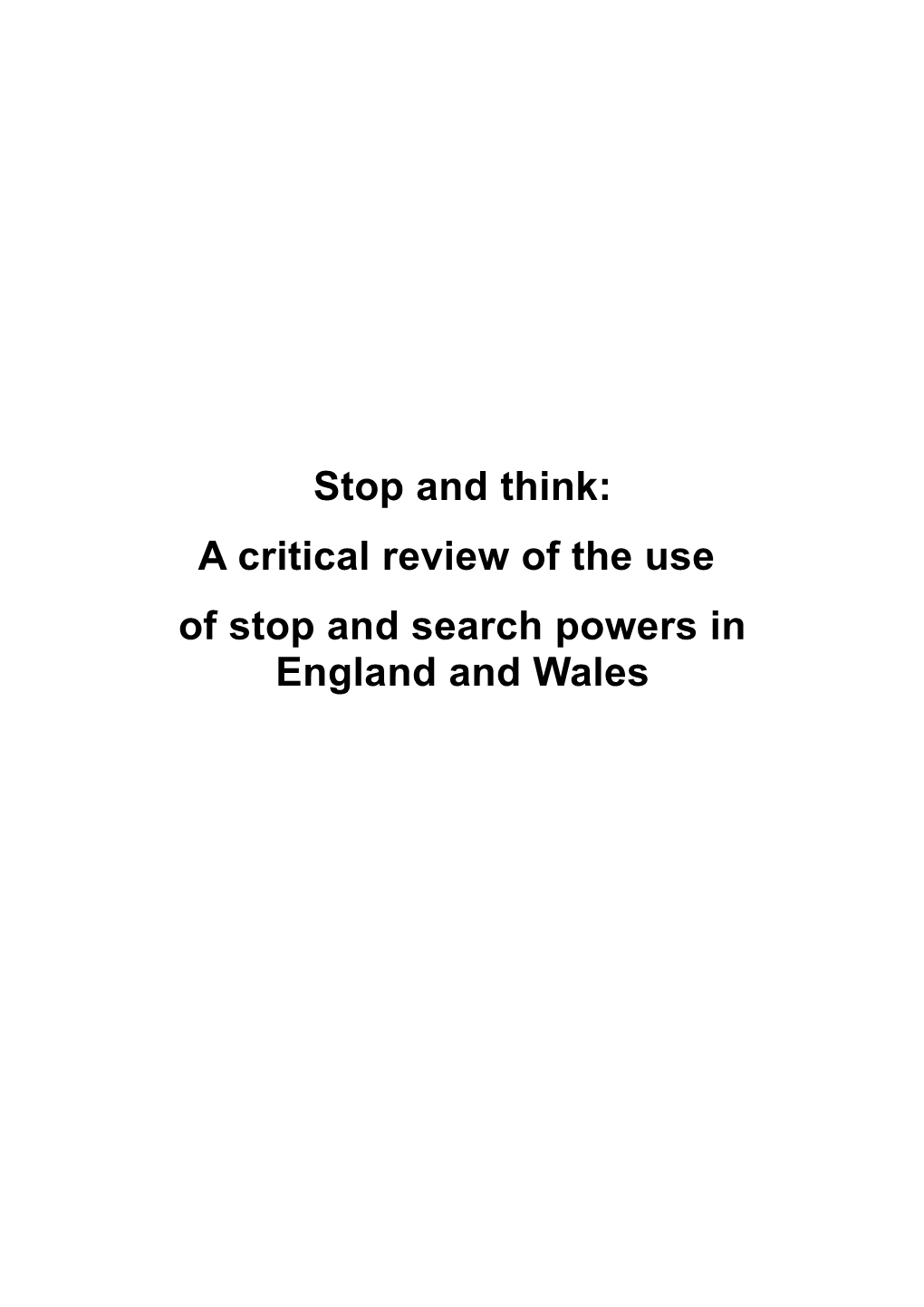 Stop and Think: Draft 4