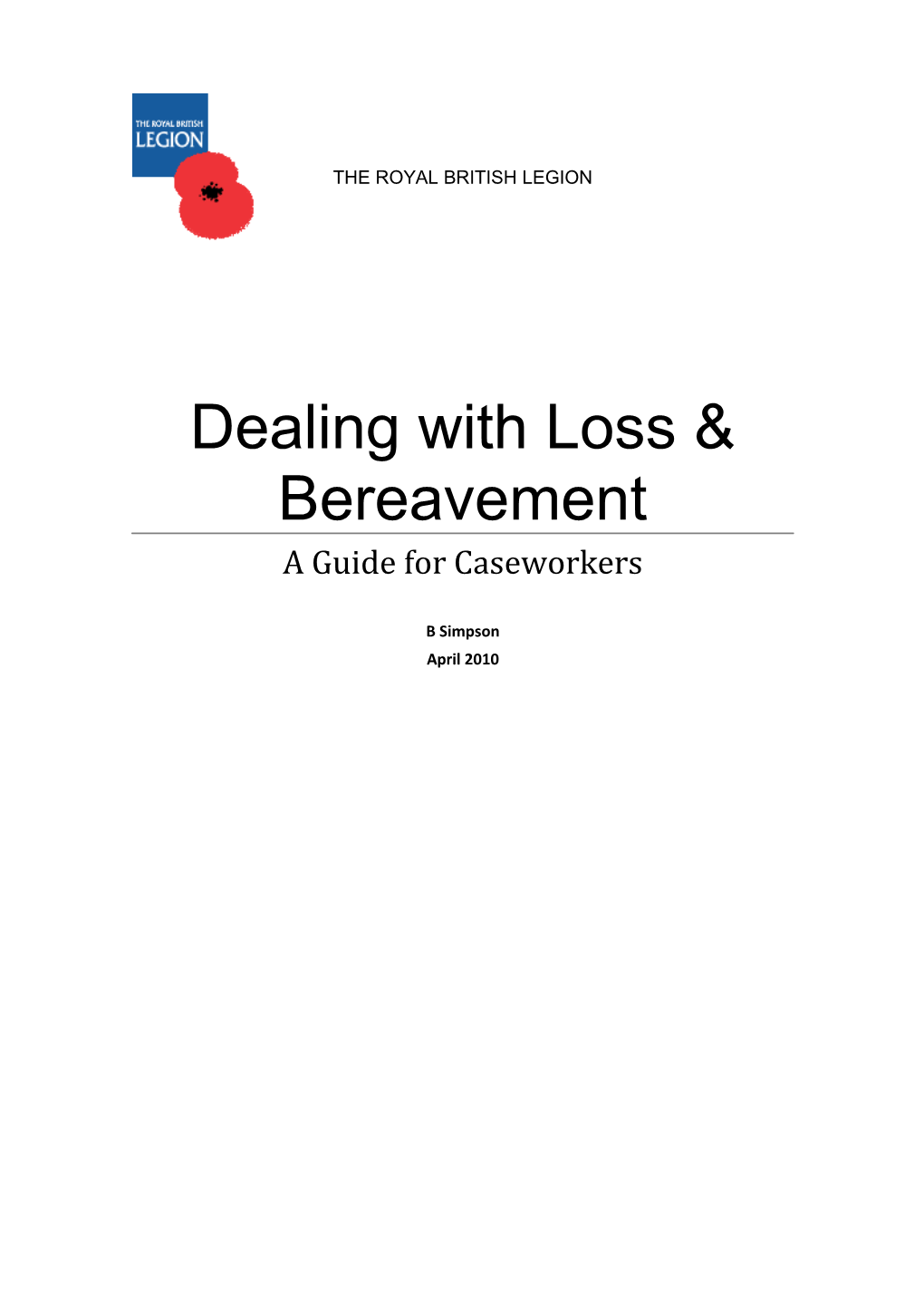 Dealing with Loss & Bereavement