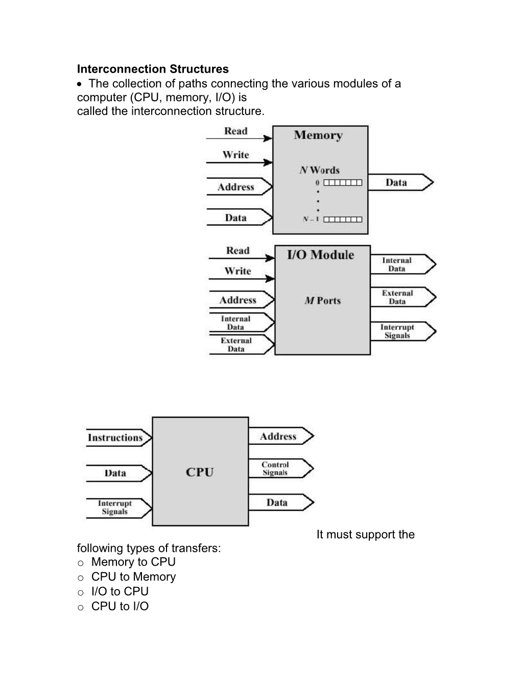 Interconnection Structures