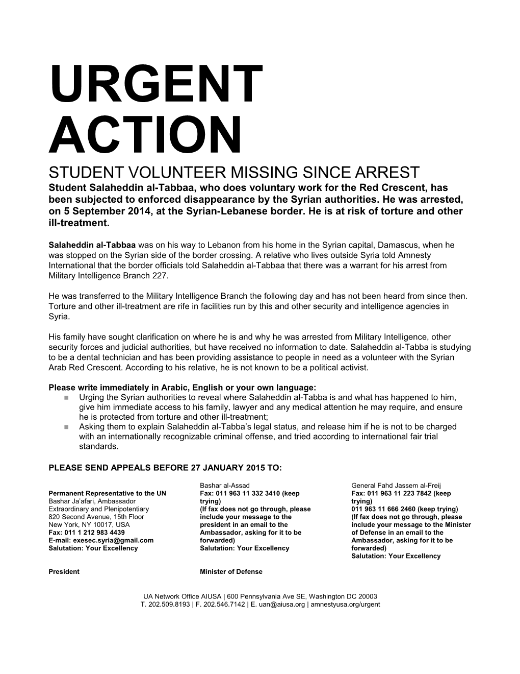 Studentvolunteer Missing Since Arrest