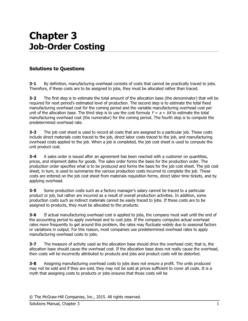 Job-Order Costing