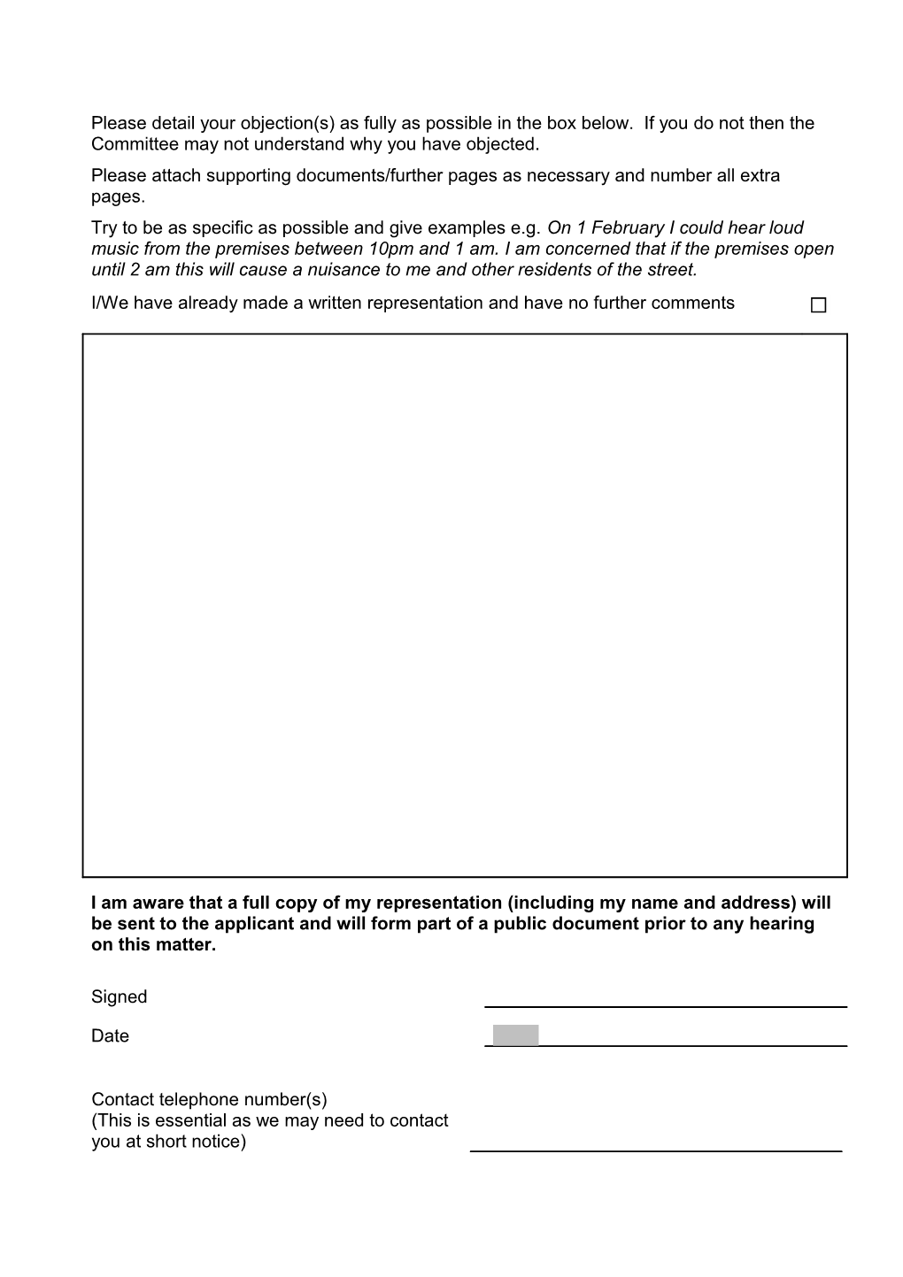 Please Read the Notes at the Back of This Form Prior to Completing It
