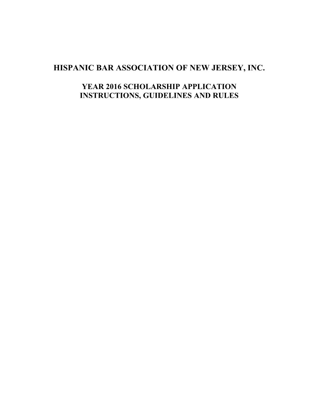 Hispanic Bar Association of New Jersey, Inc