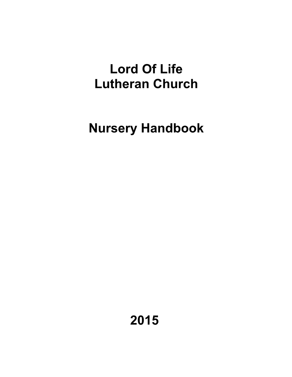 Nursery Handbook