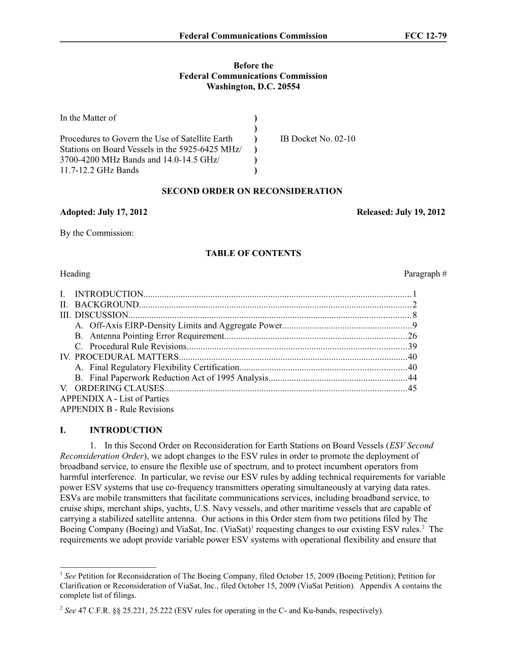 Federal Communications Commissionfcc 12-79