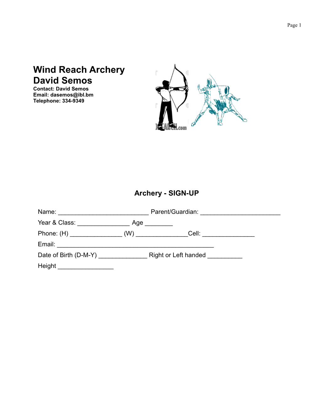 Archery and Fencing