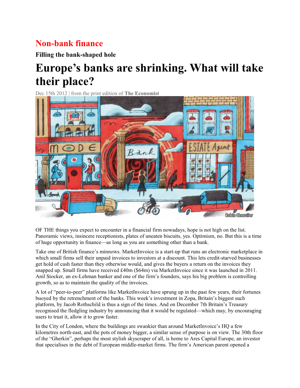 Europe S Banks Are Shrinking. What Will Take Their Place?