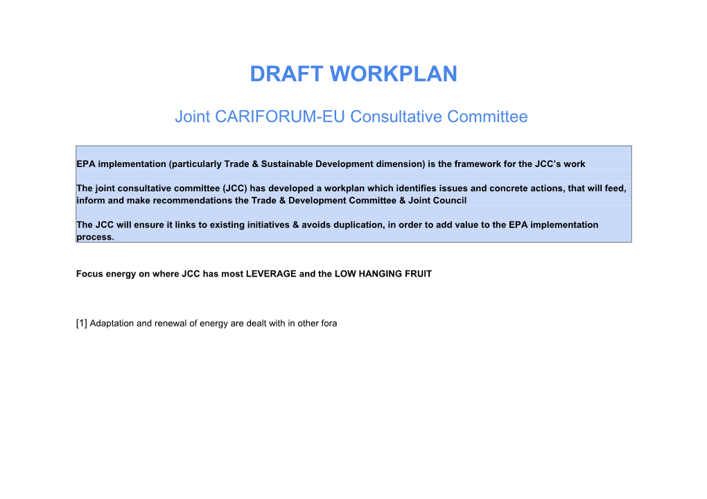 Joint CARIFORUM-EU Consultative Committee