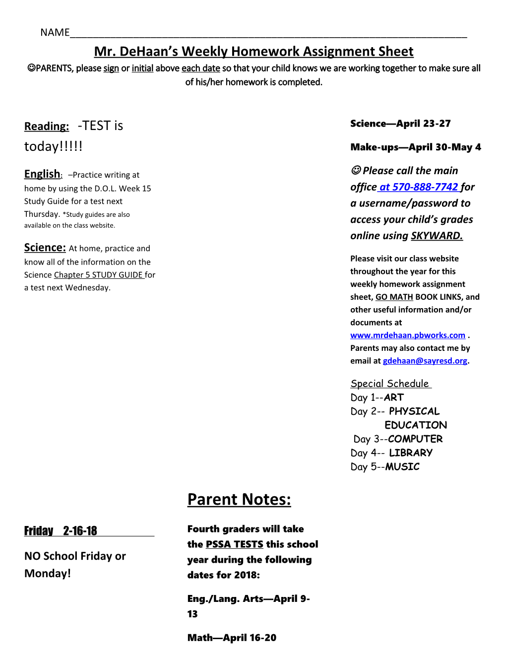 Math: - Lesson 8.1 H.W. Sheet (Finish All Problems) -Finish Math Facts Sheet