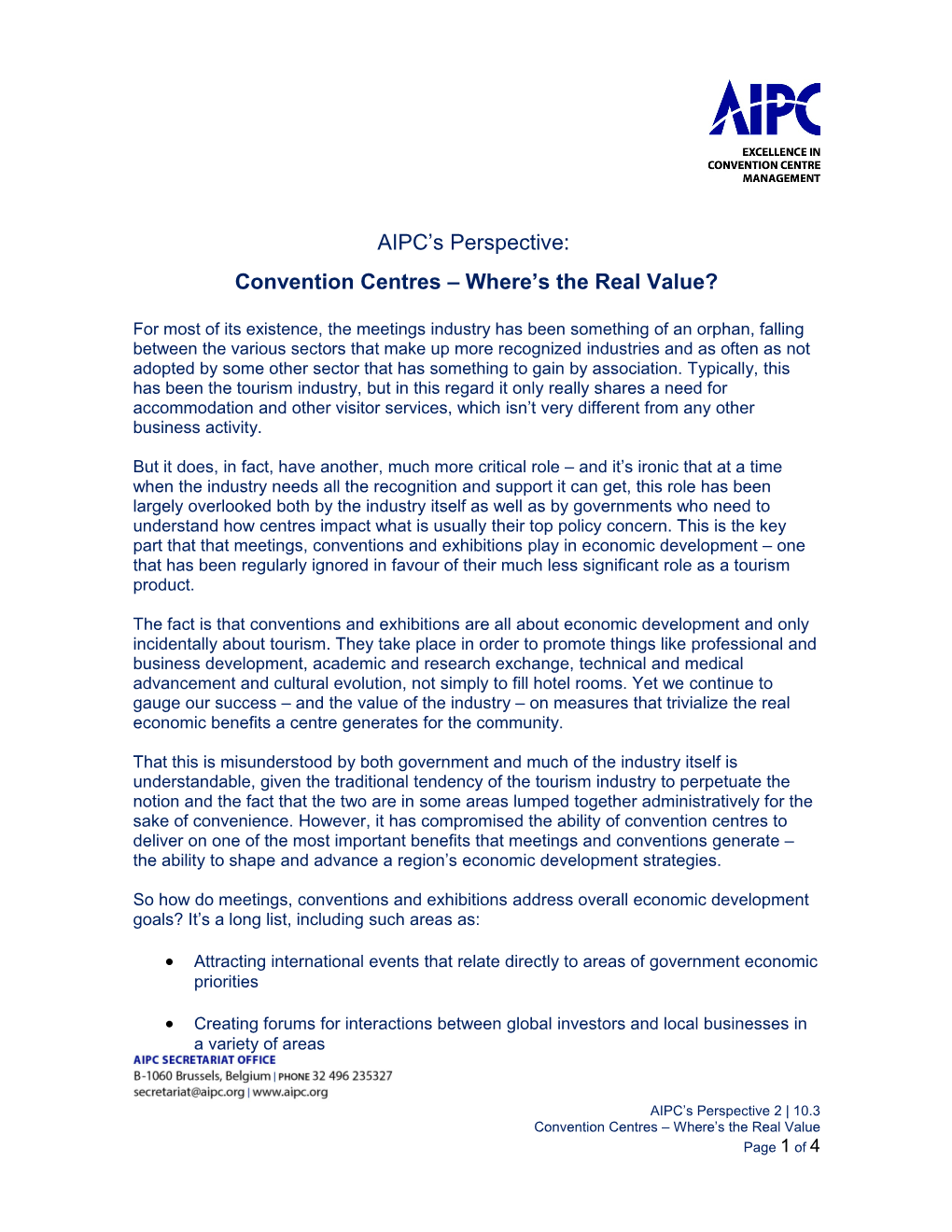 AIPC Column by AIPC President, Edgar Hirt