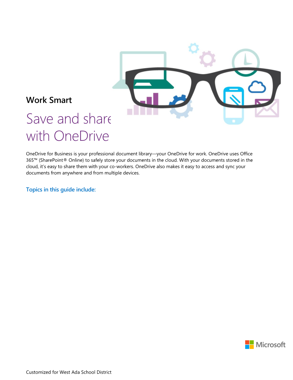 Work Smart: Save and Share Documents in the Cloud with Onedrive