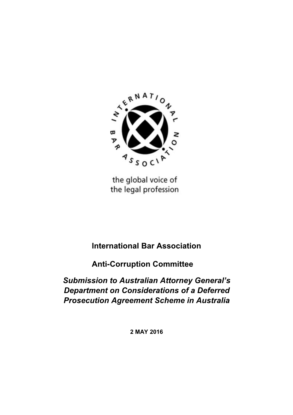 International Bar Association - Submission