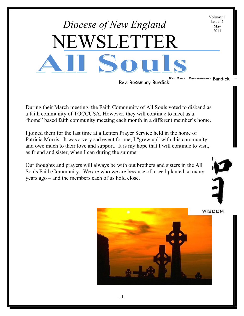 News from Incarnation Ministry