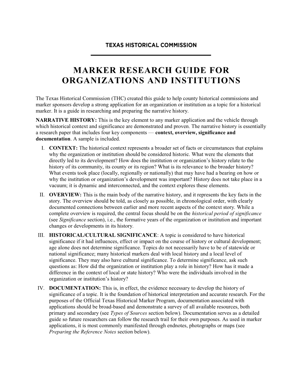 Marker Research Guide for Organizations ANDINSTITUTIONS