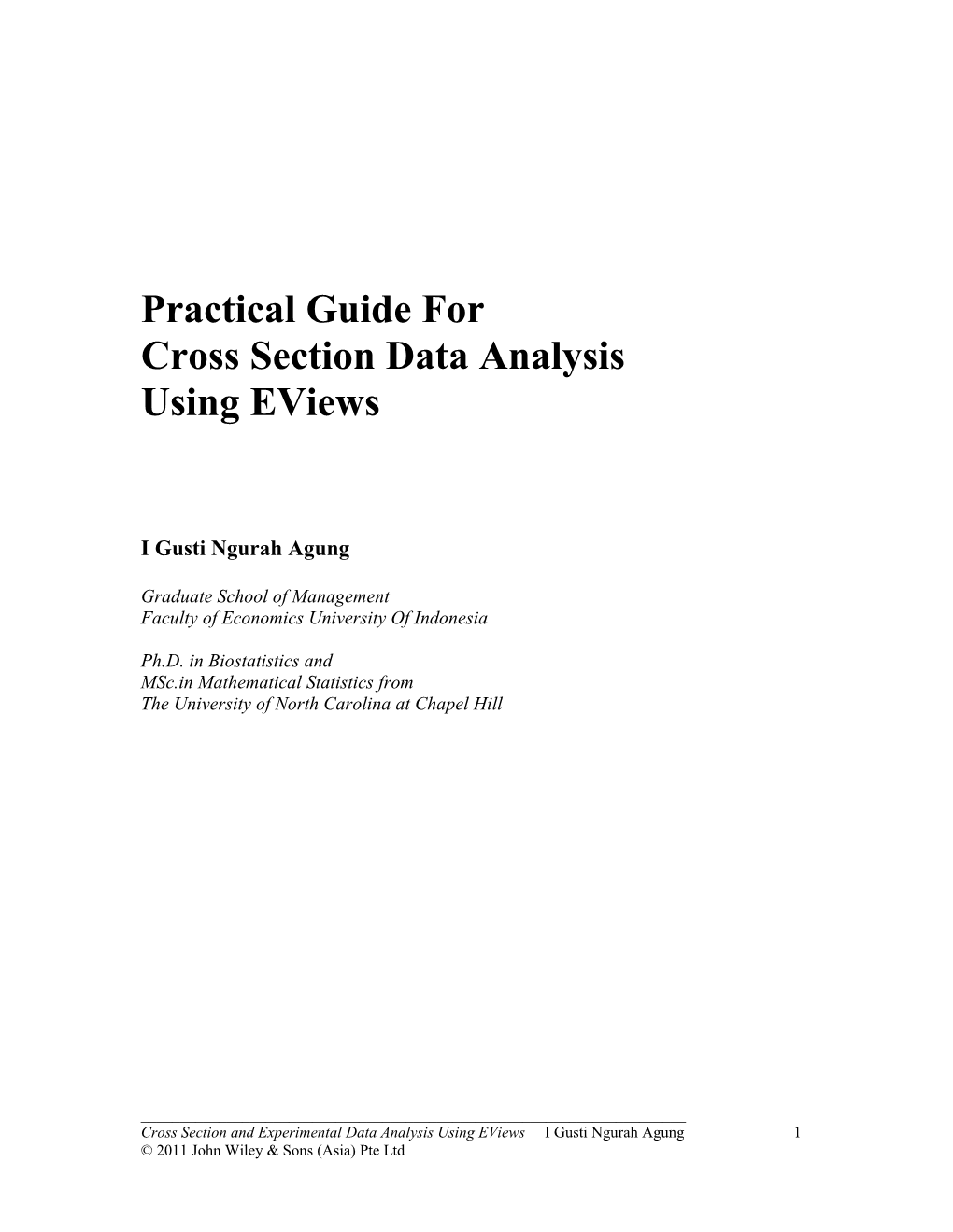 Cross Section Data Analysis