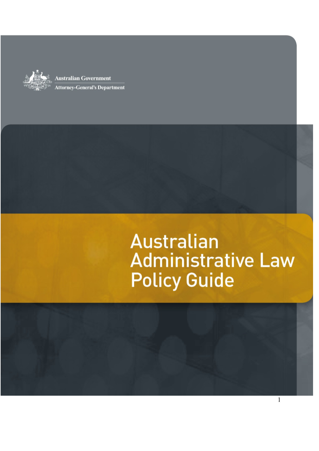 Australian Administrative Law Policy Guide