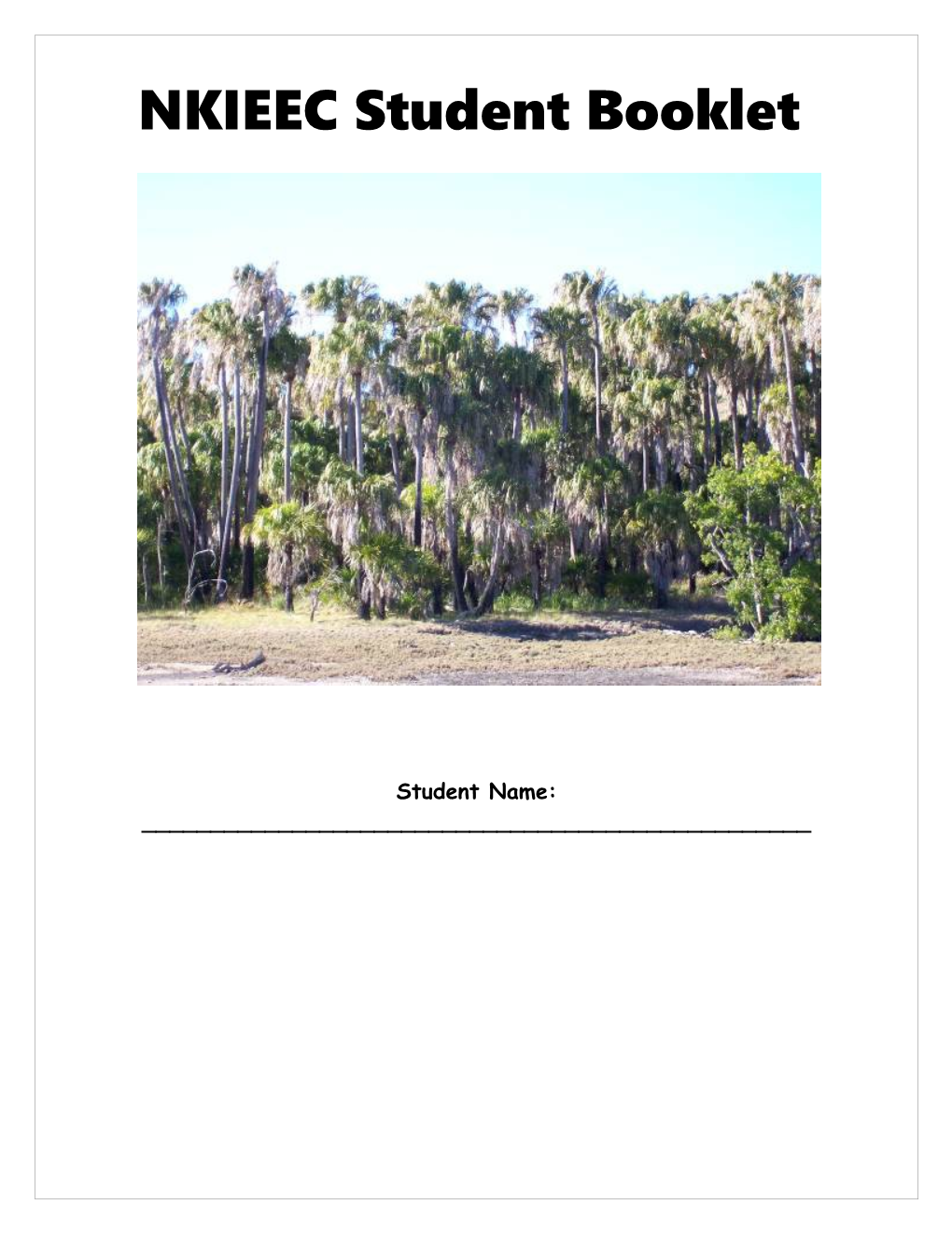 Field Activity Booklet