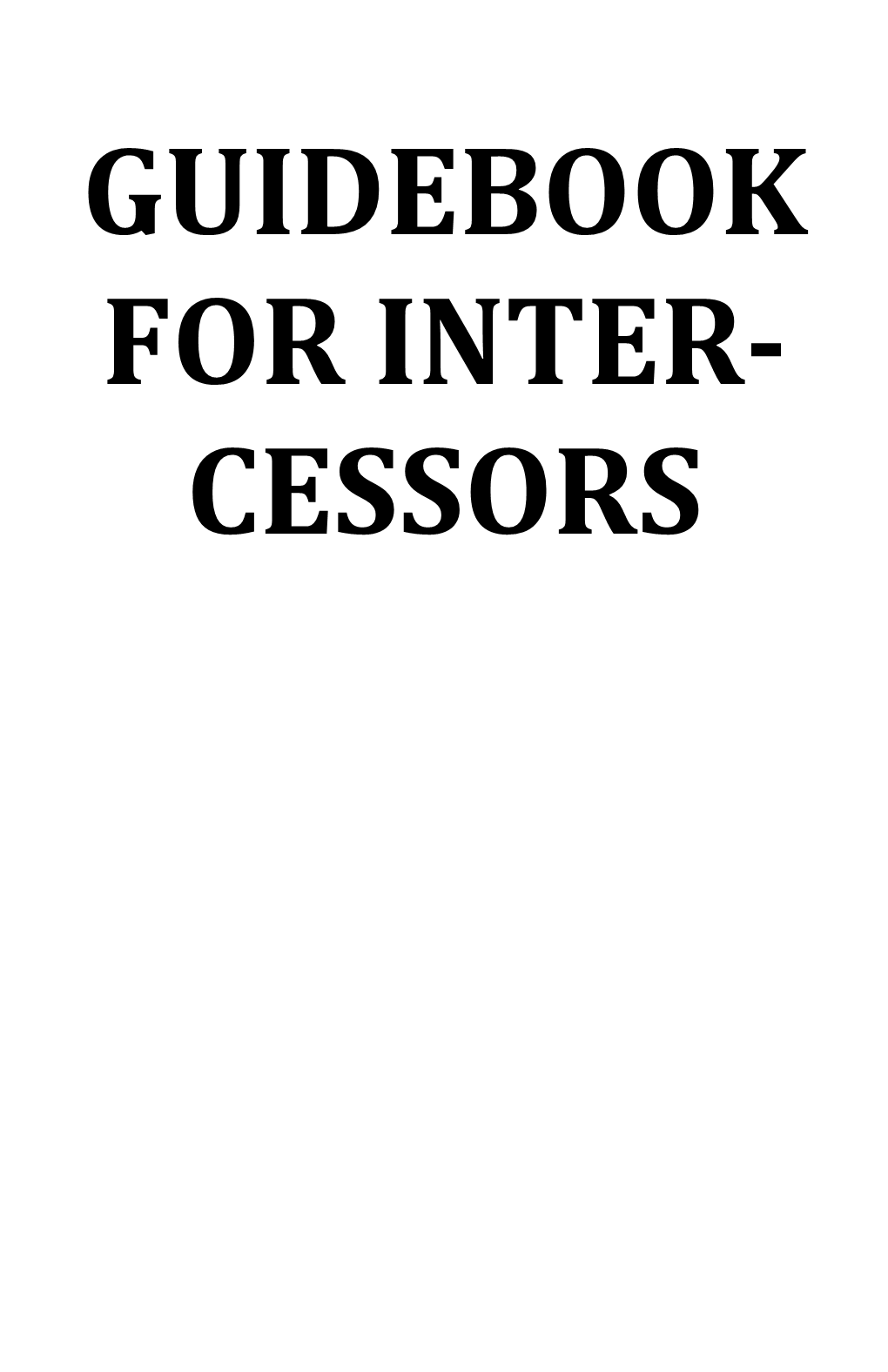 Guidebook for Inter-Cessors