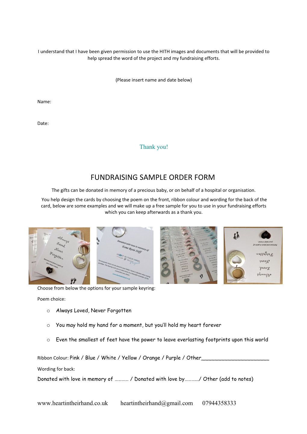 Initial Fundraising Enquiry Form