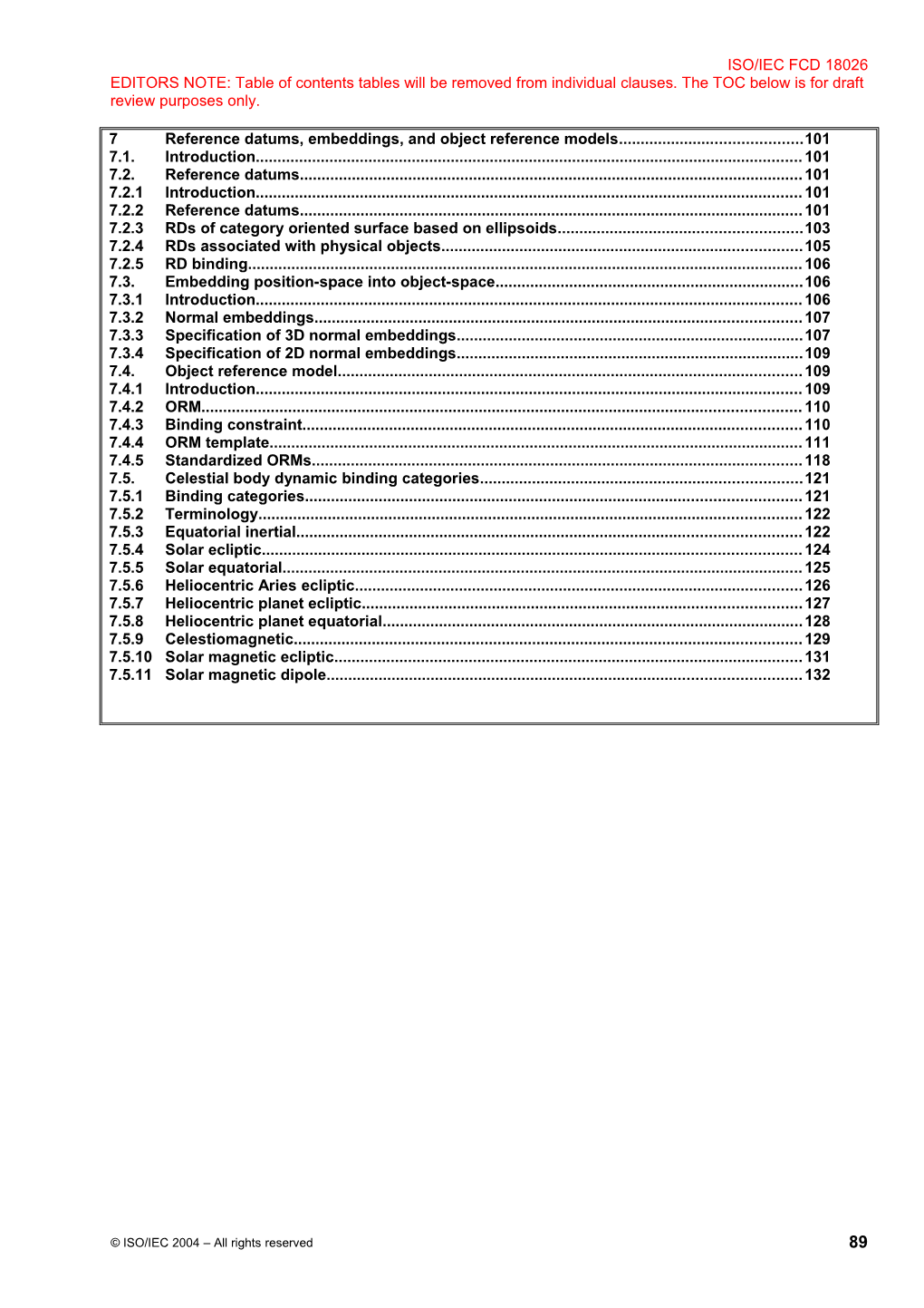 ISO/IEC 18026 - Clause 7