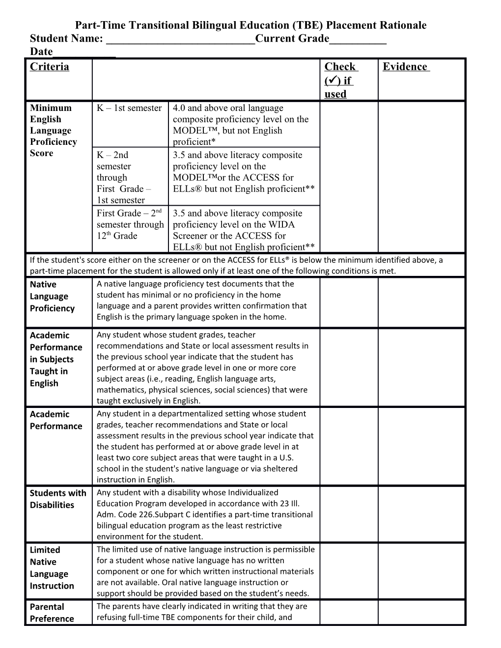 Up Dated Tbe-Pt-Placement-Form (1).072517