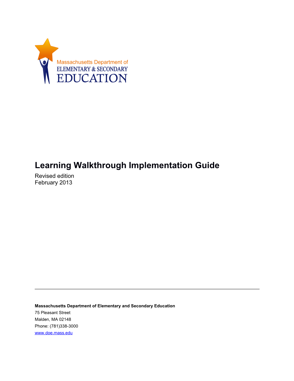 Learning Walkthrough Implementation Guide
