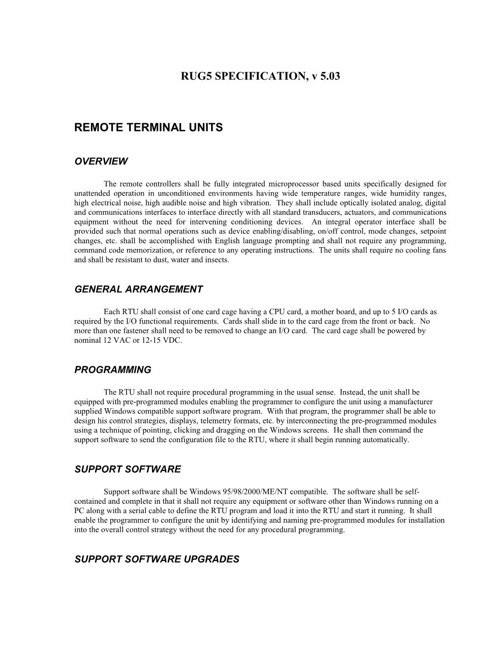 Remote Terminal Units