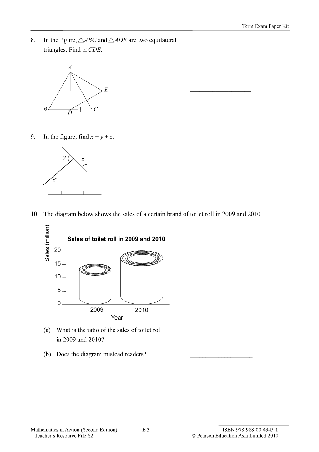The Soft Copy of the Questions Is Available on Teacher S Website