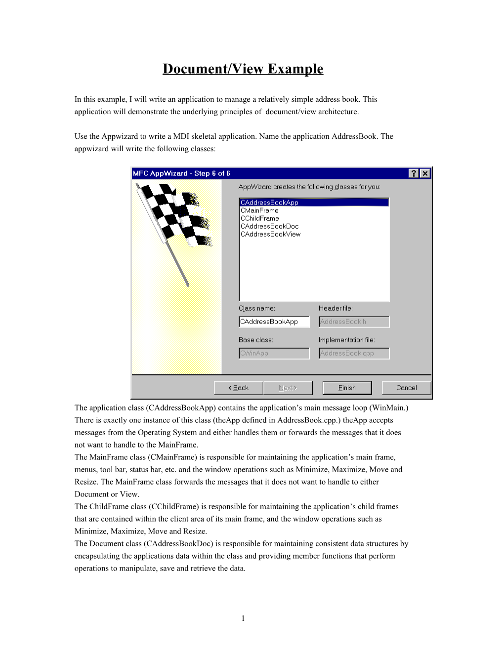 Document/View Example